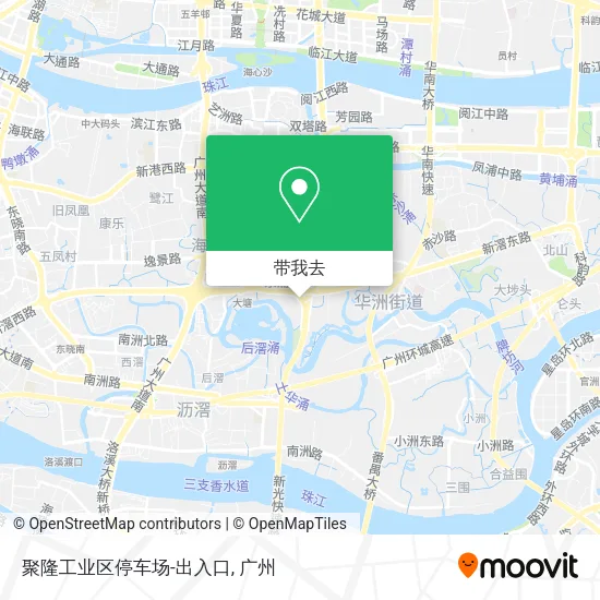 聚隆工业区停车场-出入口地图