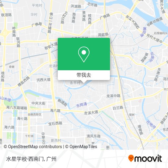 水星学校-西南门地图