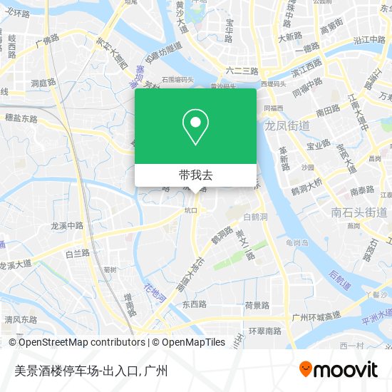 美景酒楼停车场-出入口地图