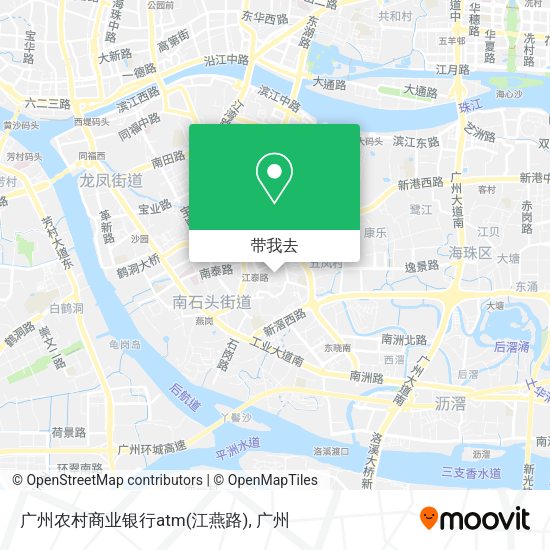 广州农村商业银行atm(江燕路)地图