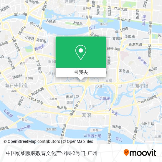 中国纺织服装教育文化产业园-2号门地图