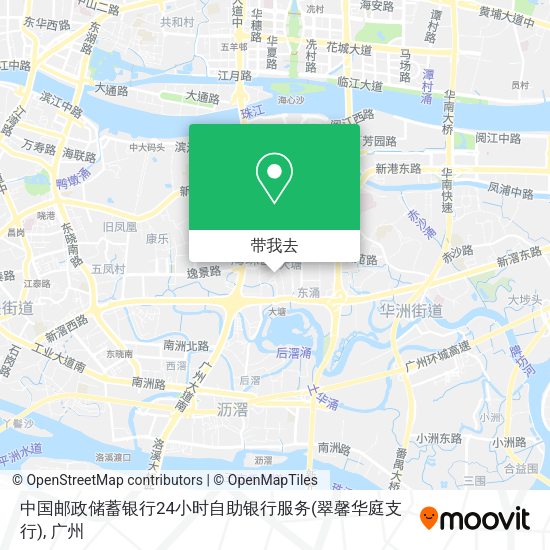 中国邮政储蓄银行24小时自助银行服务(翠馨华庭支行)地图