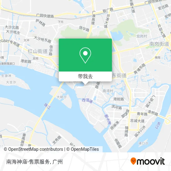 南海神庙-售票服务地图