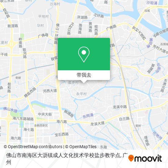 佛山市南海区大沥镇成人文化技术学校盐步教学点地图