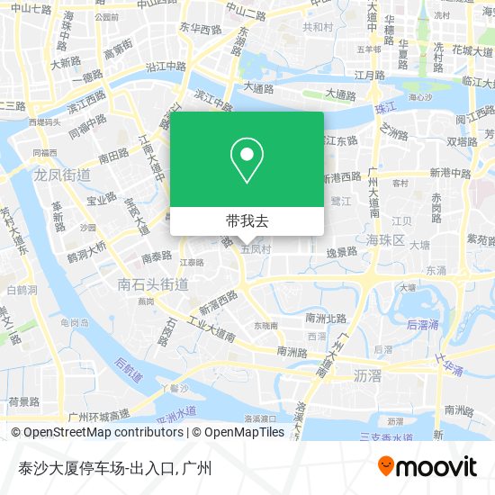 泰沙大厦停车场-出入口地图