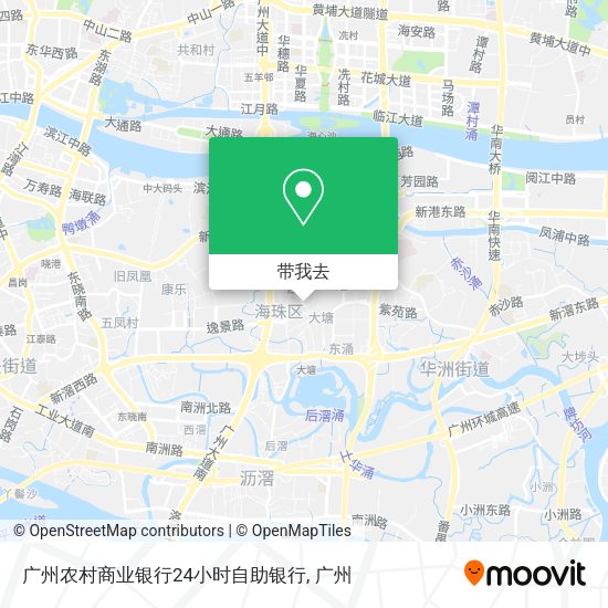 广州农村商业银行24小时自助银行地图