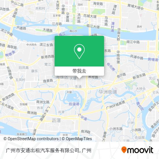 广州市安通出租汽车服务有限公司地图