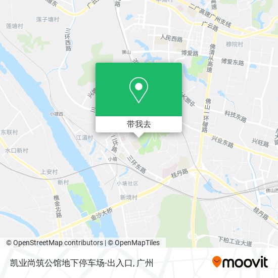 凯业尚筑公馆地下停车场-出入口地图