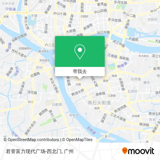 君誉富力现代广场-西北门地图