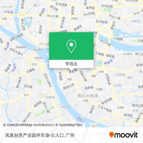 凤凰创意产业园停车场-出入口地图