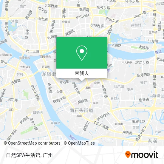 自然SPA生活馆地图