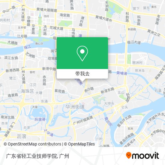 广东省轻工业技师学院地图