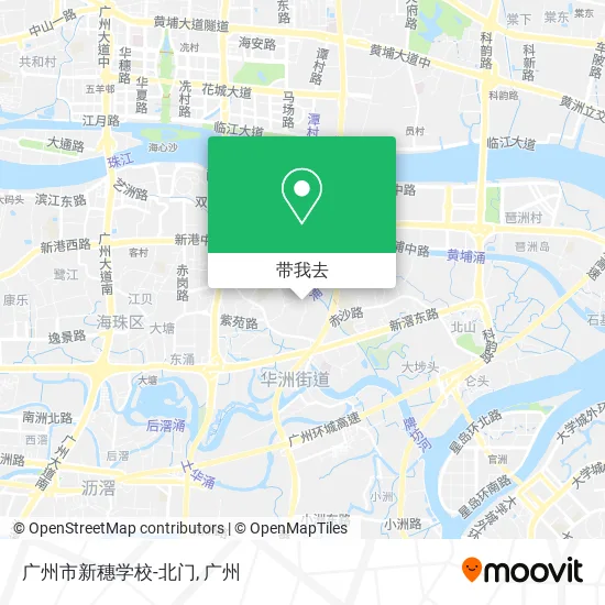 广州市新穗学校-北门地图