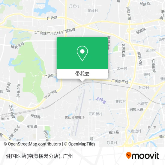 健国医药(南海横岗分店)地图