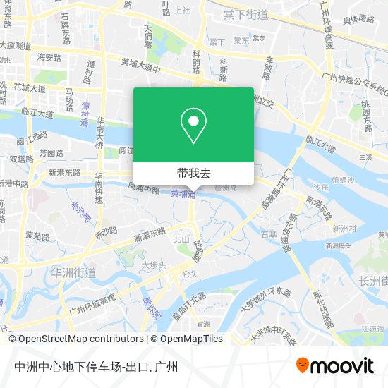 中洲中心地下停车场-出口地图