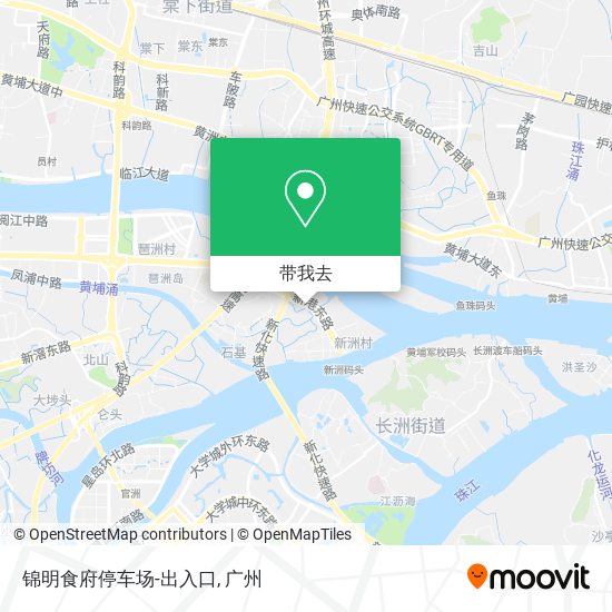 锦明食府停车场-出入口地图