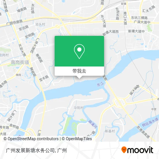 广州发展新塘水务公司地图