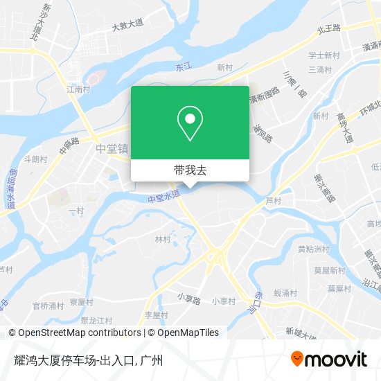 耀鸿大厦停车场-出入口地图