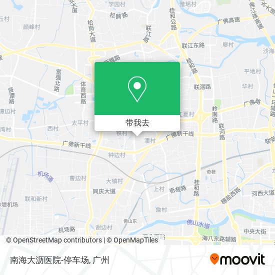 南海大沥医院-停车场地图