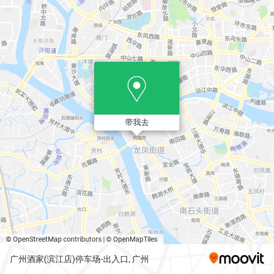 广州酒家(滨江店)停车场-出入口地图