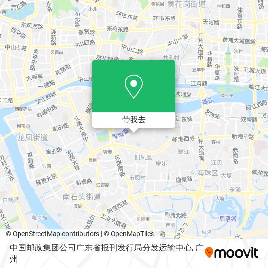 中国邮政集团公司广东省报刊发行局分发运输中心地图