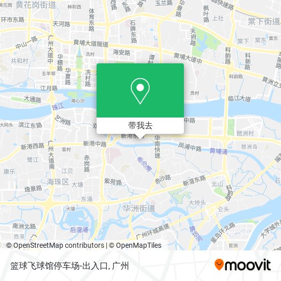 篮球飞球馆停车场-出入口地图