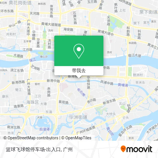 篮球飞球馆停车场-出入口地图