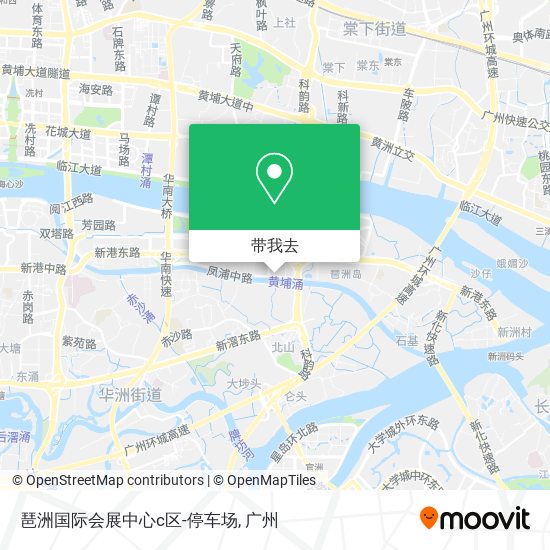 琶洲国际会展中心c区-停车场地图