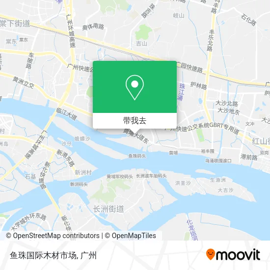 鱼珠国际木材市场地图