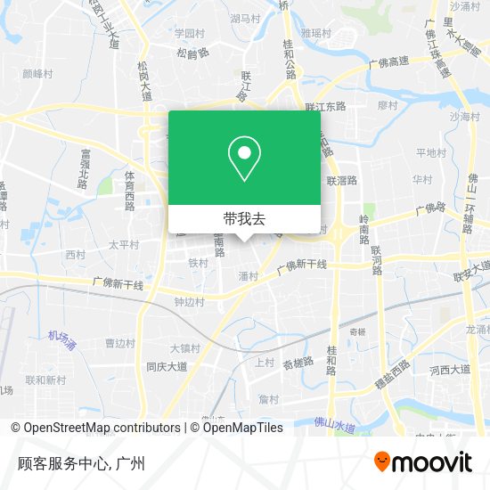 顾客服务中心地图
