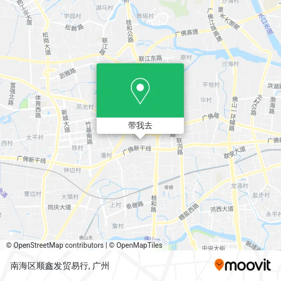 南海区顺鑫发贸易行地图