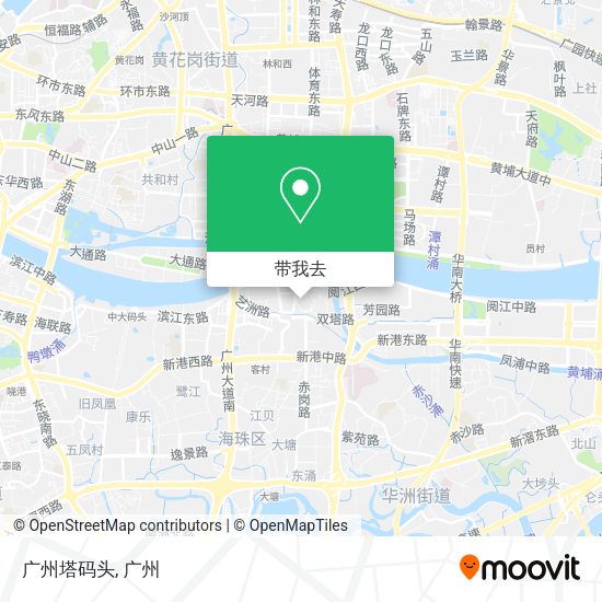广州塔码头地图