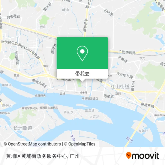黄埔区黄埔街政务服务中心地图