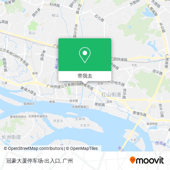 冠豪大厦停车场-出入口地图