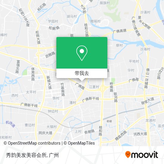 秀韵美发美容会所地图