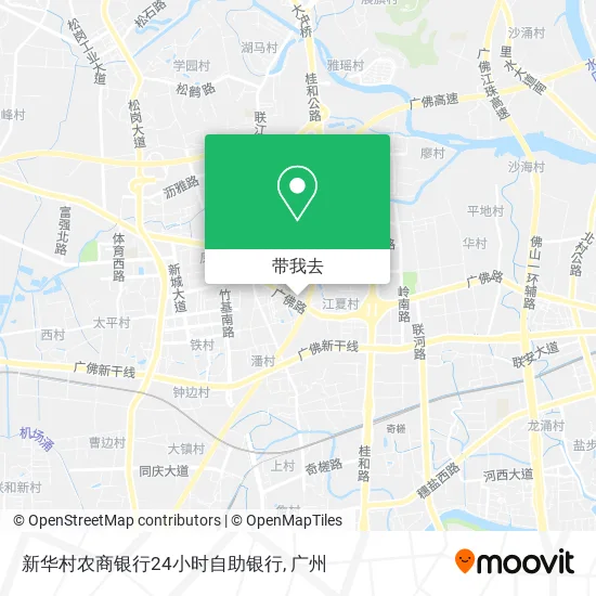 新华村农商银行24小时自助银行地图