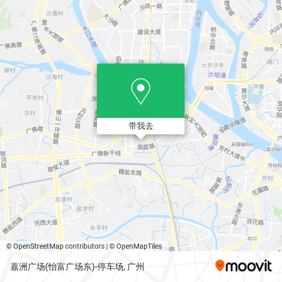 嘉洲广场(怡富广场东)-停车场地图