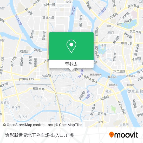 逸彩新世界地下停车场-出入口地图