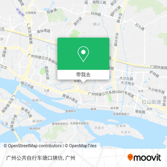广州公共自行车塘口牌坊地图