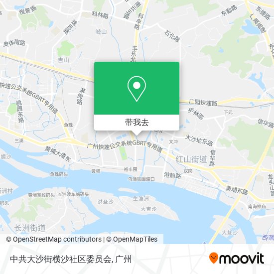 中共大沙街横沙社区委员会地图