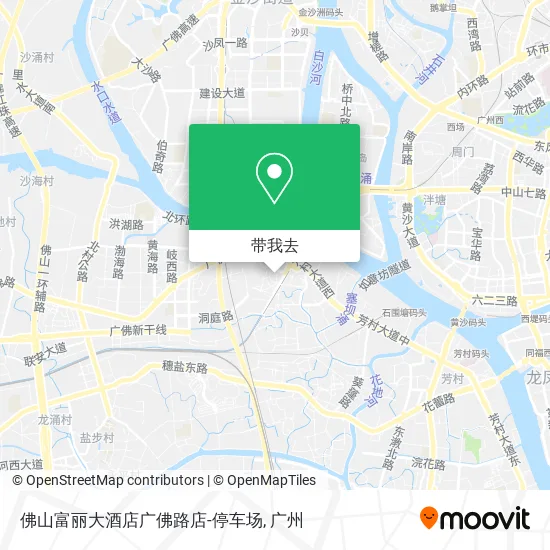 佛山富丽大酒店广佛路店-停车场地图
