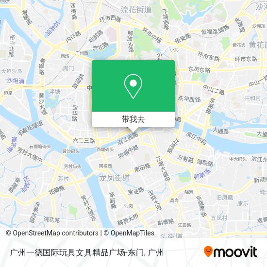 广州一德国际玩具文具精品广场-东门地图