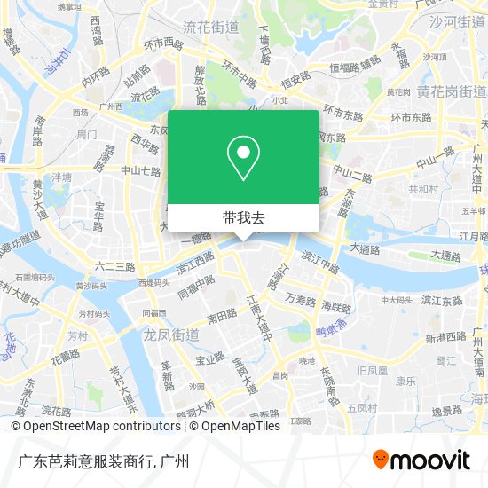 广东芭莉意服装商行地图