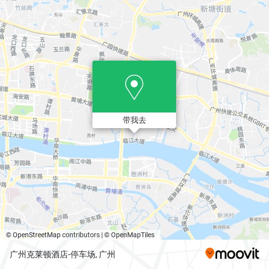 广州克莱顿酒店-停车场地图