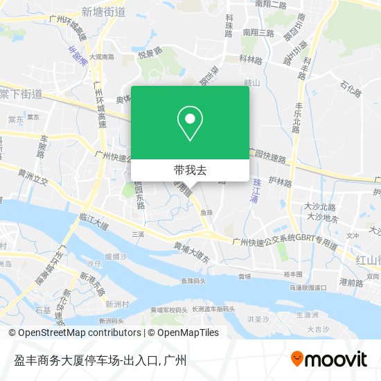 盈丰商务大厦停车场-出入口地图