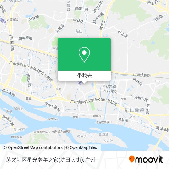茅岗社区星光老年之家(坑田大街)地图