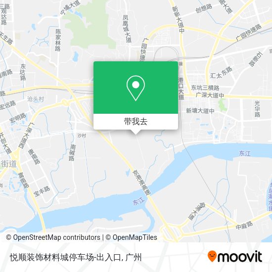 悦顺装饰材料城停车场-出入口地图