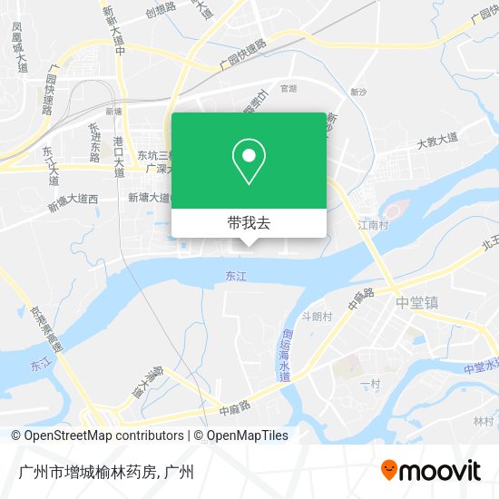广州市增城榆林药房地图