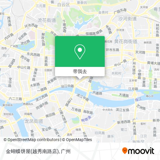金蝴蝶饼屋(越秀南路店)地图