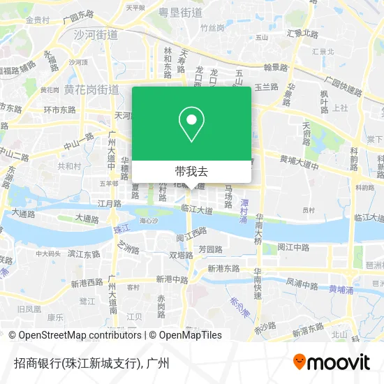 招商银行(珠江新城支行)地图